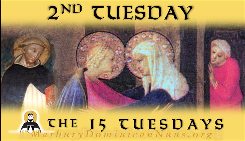 Header for 2st Tuesday with painting of the Visitation with St. Dominic added.